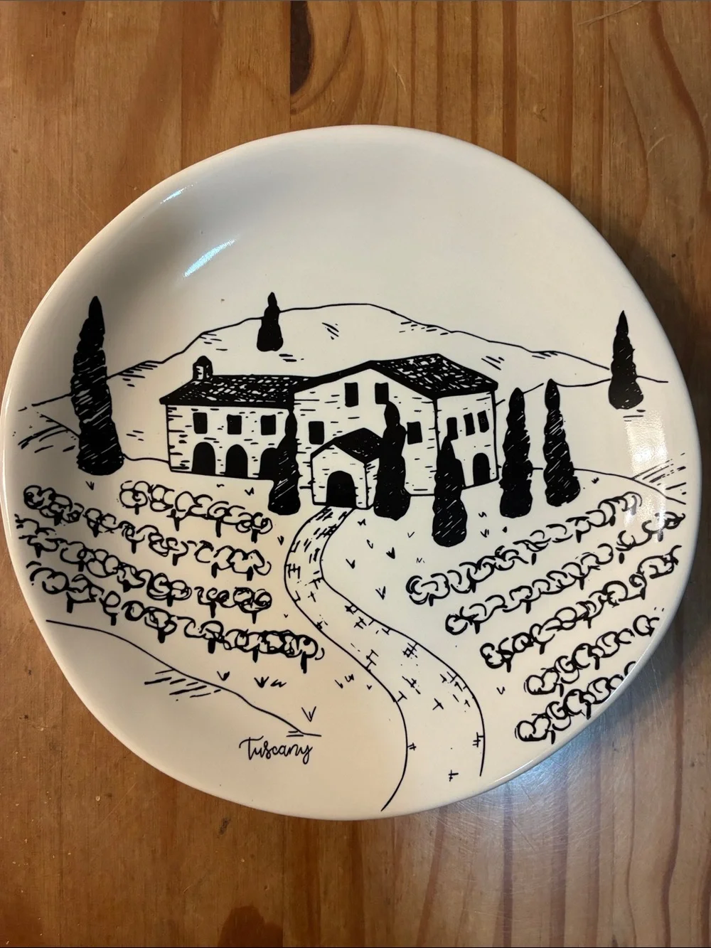 Pier 1 Tuscany Scene Plates Set of 6